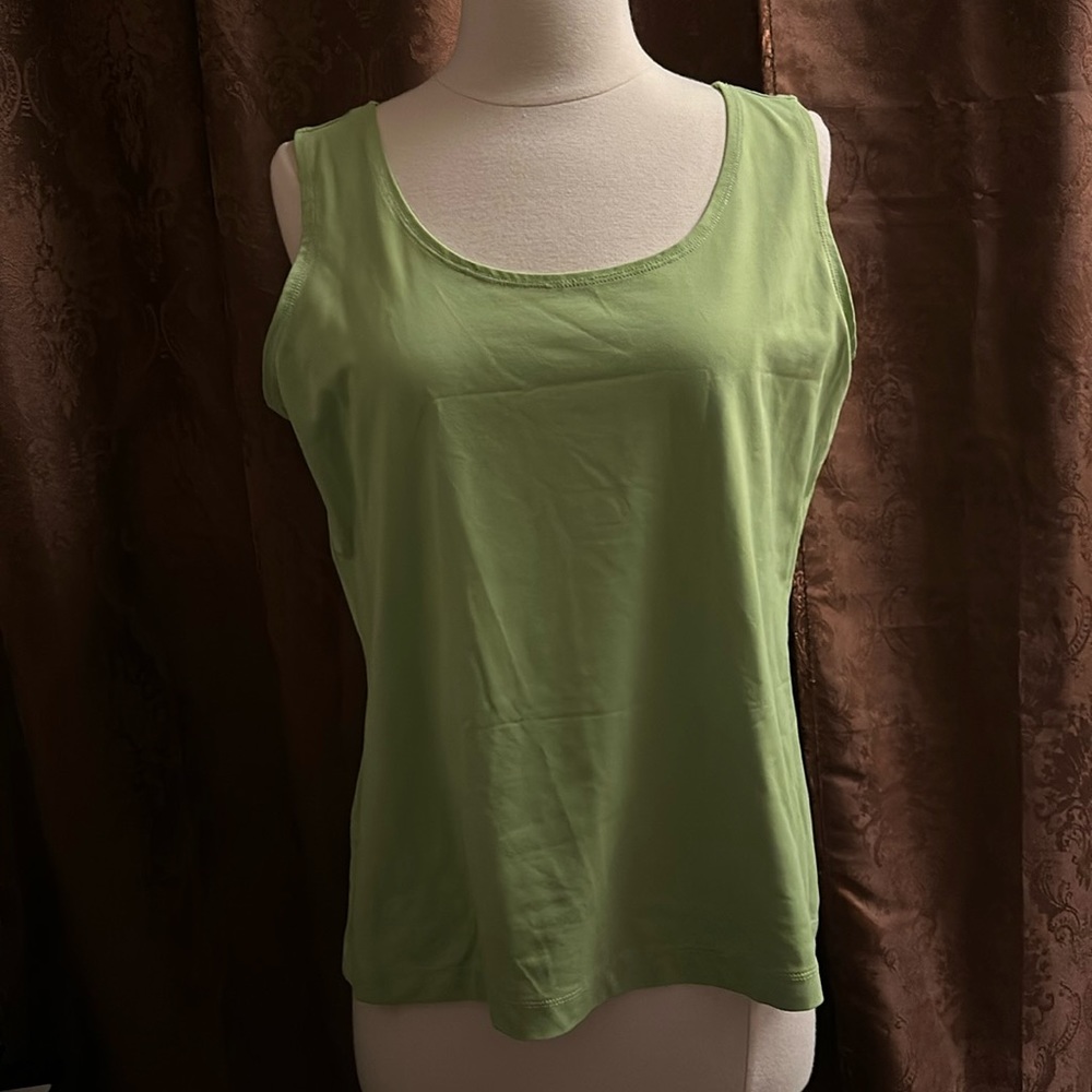 Chicos green thank top size 2